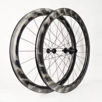 700C road car carbon fiber wheel set butterfly grain ultra light rim carbon knife car ring self-weaving wheel set