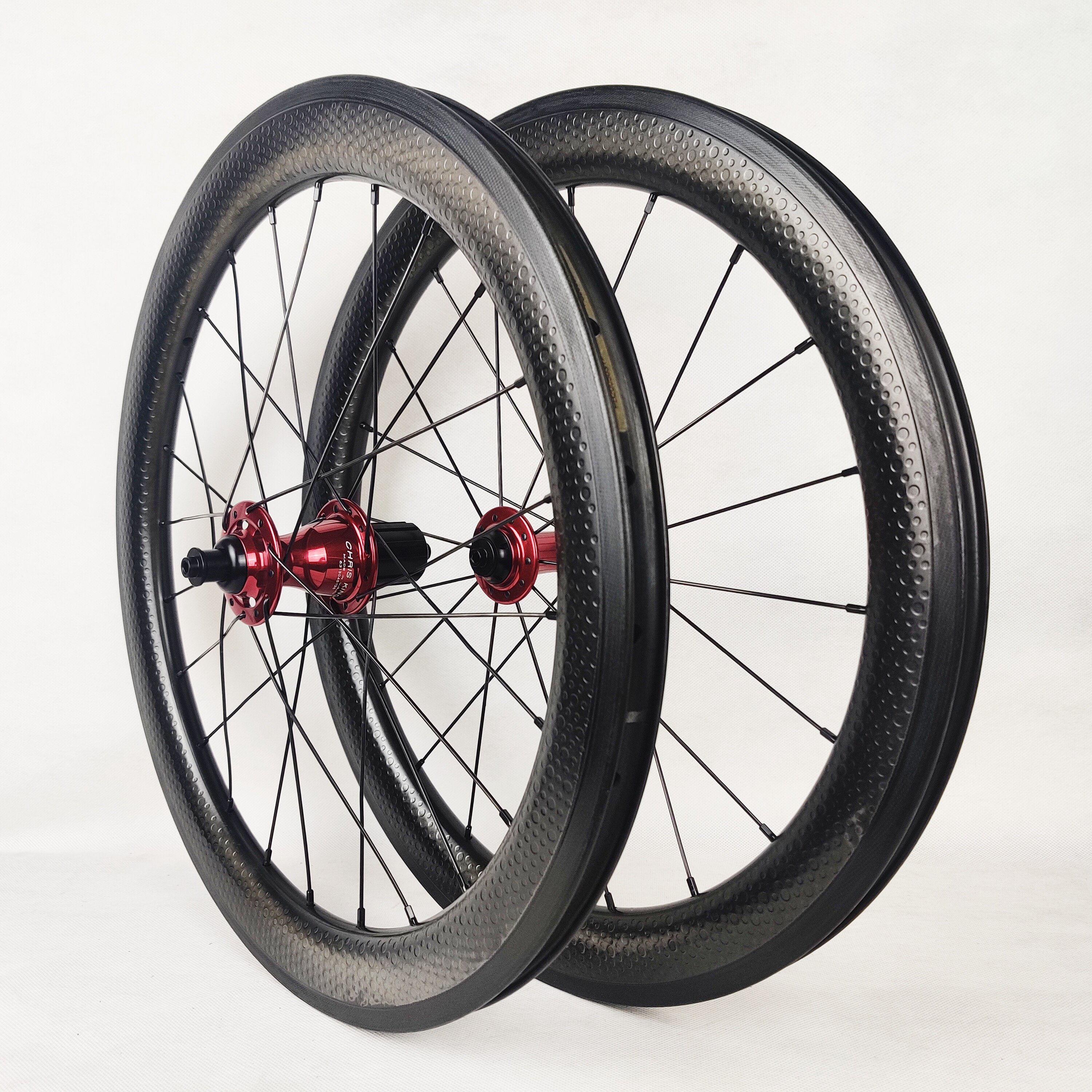 Chris King R45 lunar surface golf face 20 inch 451 Carbon fiber wheel set