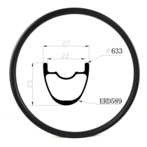 29 inch mountain bike carbon fiber rim 29 inch XC standard 25mm height 27mm Width MS29T-02