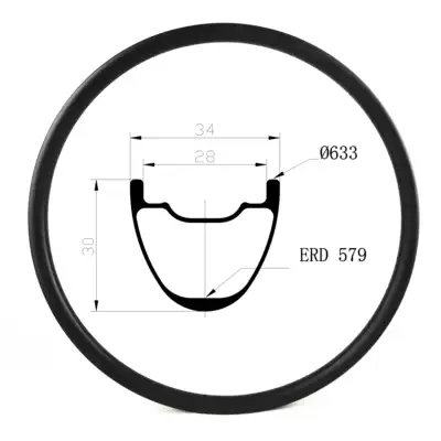 29-inch mountaineering bicycle carbon fiber rims 29-inch AM standard 30mm high 34mm wide MS29T-03