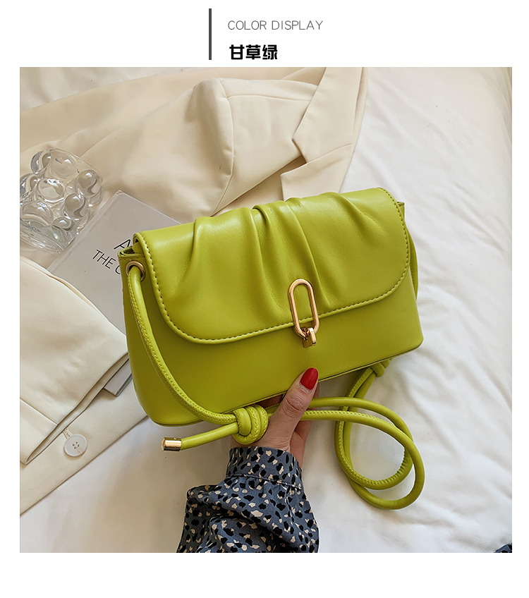 Fashion Metal Botton Solid Color Shoulder Bag display picture 8