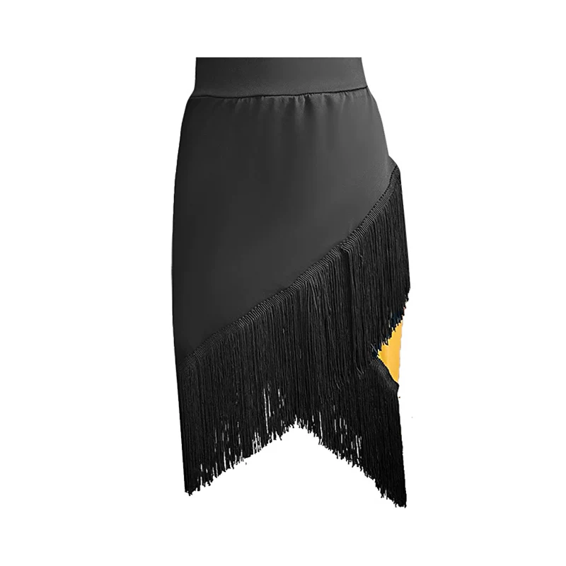Юбка для латины для женщин и детей, оборки и бахрома, размеры S–XXXL / 110–170 см