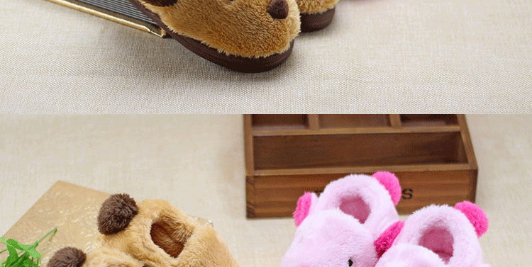 Pantoufles enfants en suède pour hiver - semelle caoutchouc - Ref 986152 Image 45