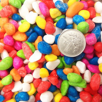 Aquarium fish tank bottom sand color landscaping stone turtle tank aquarium decoration set multicolored stones 100G 400G