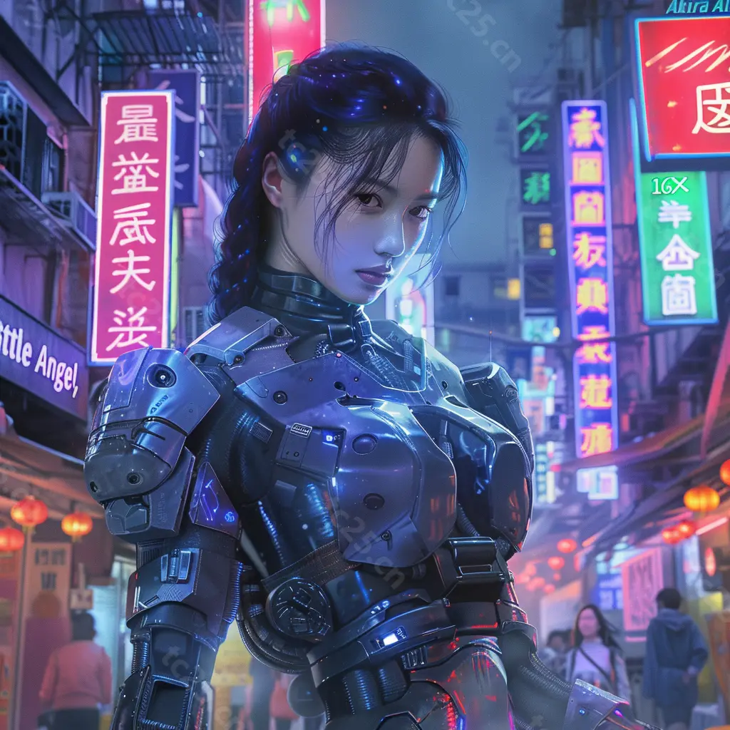 图片[2]-未来都市机甲战姬midjounney提示词、stable-diffusion-porm-天城私塾