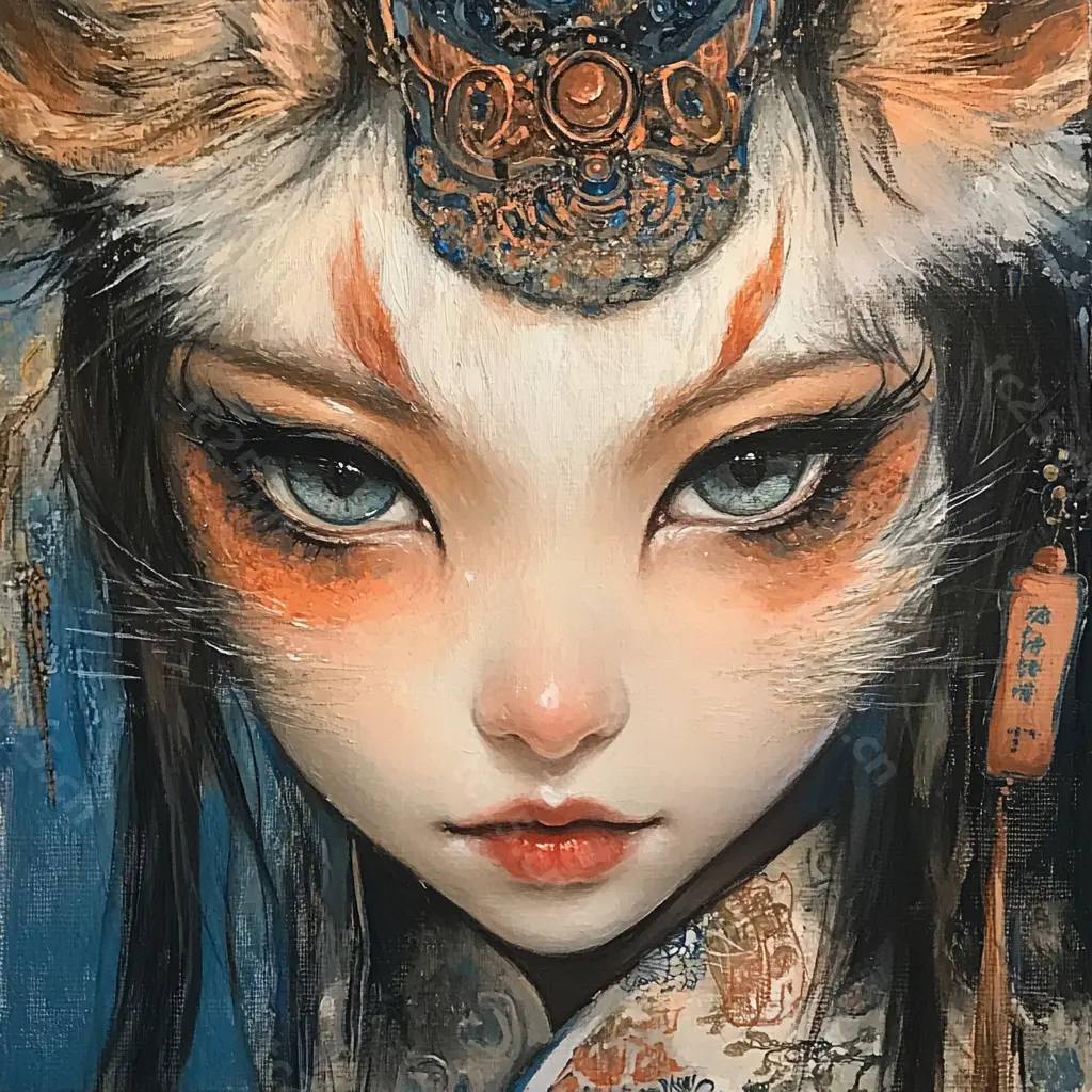 图片[1]-精怪美学与中华传统midjounney提示词、stable-diffusion-porm-天城私塾