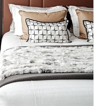 Modern high-end showroom model room bedding light luxury soft furnishing model room 10-piece set of bedding can be customized