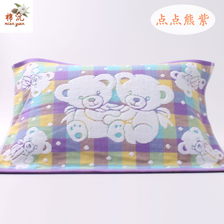 Miễn phí vận chuyển gạc dày gối cartoon gấu con bông của bao gồm một chú thỏ mềm thở - Khăn gối vỏ gối đẹp