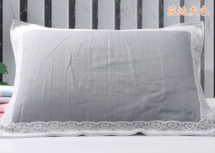Miễn phí vận chuyển bông gạc vải khăn jacquard tăng dày vài phim hoạt hình đoạn một cặp váy - Khăn gối vỏ gối