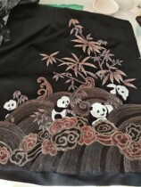 Undertake various hand-push embroidery processing and customization wedding dresses cheongsam Hanfu etc.