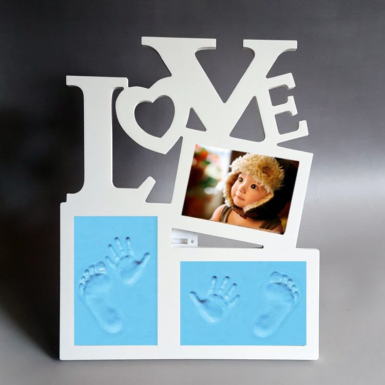 Creative tay-chân-ba mạng lưới các ảnh gỗ rắn dấu chân khung bé inkpad tay inkpad bé yêu gói quà lưu niệm bằng gỗ - Khung ảnh kỹ thuật số khung ảnh điện tử sony