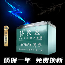 Battery 12V battery Large capacity outdoor inverter Night market stall lighting pumping audio 12 volt dry battery