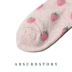 Vớ kết hợp dâu tây vớ vớ vô hình vớ thuyền cotton nhỏ tươi phụ nữ thấp để giúp vớ nông - Vớ sợi tre tất lười Vớ sợi tre
