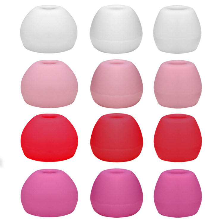 Girls special earplugs silicone sleeve in-ear headphone accessories ear cap pink rose girl color earmuffs