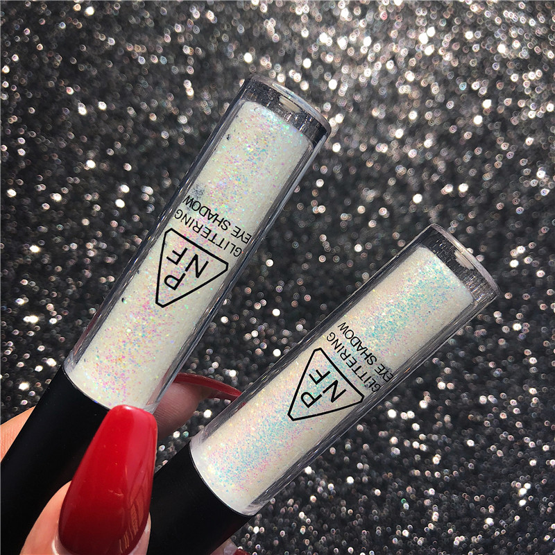 Red liquid eye shadow flash - pink slice silk pearl polarized crystal powder ultra - flash eye shadow brightens