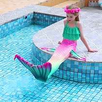 Mermaid Tail Childrens Fish Princess Swimsuit Girl Swimsuit Girls Summer Swimming Clothes 6-9 Three