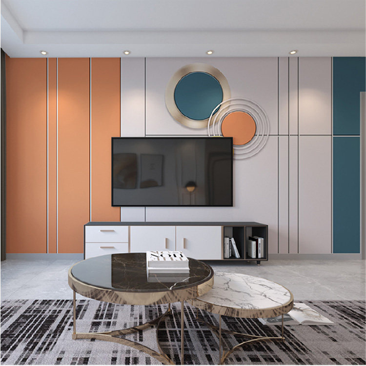 8D Modern Simple Geometry Circular TV Backwall Cloth 5D Luxury Bedroom Living Room Sofa Movie Wallpaper Wall Cloth