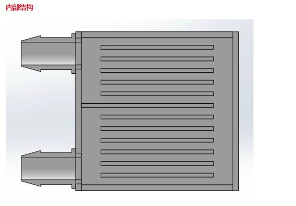 Đầu làm mát bằng nước Tấm làm mát bằng nước 40 * 40, CPU làm mát bằng chất lỏng hấp thụ nhiệt, tản nhiệt vây bán dẫn, đồng làm mát bằng nước - Tự làm khuôn nướng