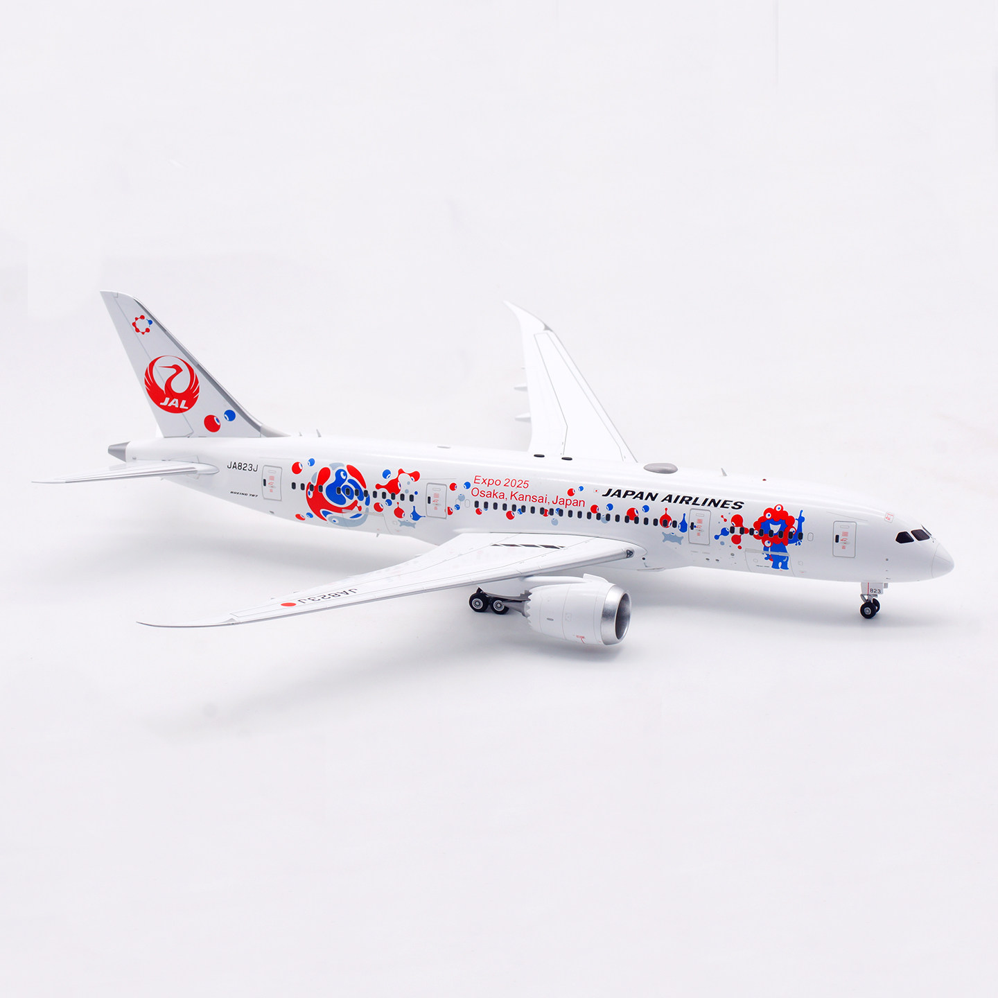 SQ Wings 1:200 JAL日本航空波音787-8飞机模型酷炫合金收藏品_航模_