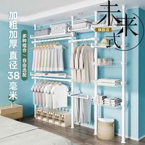 Xinjiang (24-hour delivery) household floor-to-ceiling clothes hanger rod that does not take up space and bedroom storage