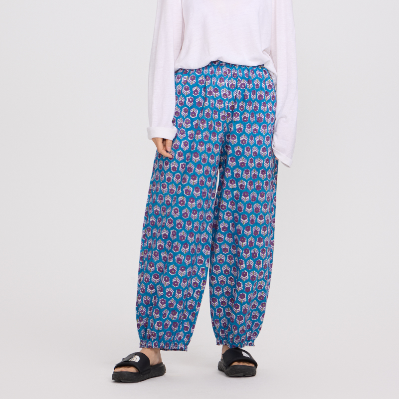 Nanbai/Indian Handmade Tie-Dye Women's 100% Pure Cotton Floral Casual Elastic Waist Loose Yoga Lantern Pants Nanbai/Indian Handmade Tie-Dye Women's 100% Pure Cotton Floral Casual Elastic Waist Loose Yoga Lantern Pants
