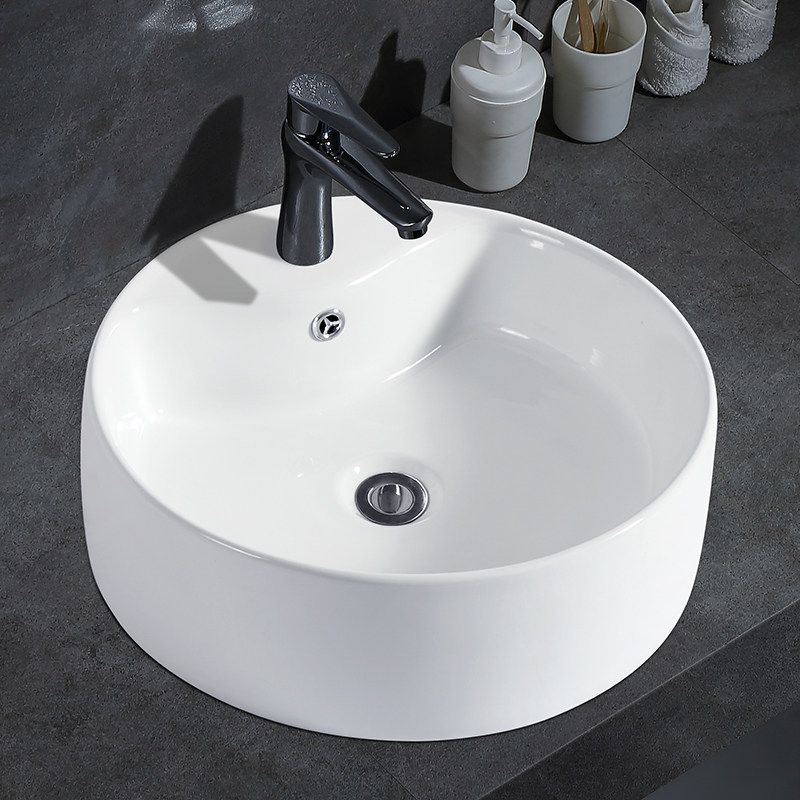 Gobiges ceramic table basin washbasin with tap hole art basin washbasin make-up room Wash Basin Round