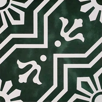 Марокканский земля темно -зеленый цветок рисунок - 300 -1 квадрат = 11 штук