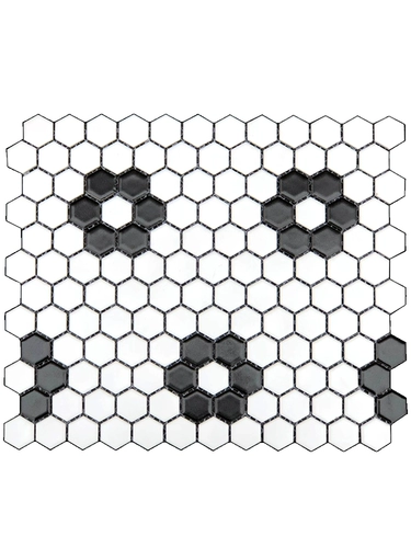 Нордическая индивидуальная маленькая гексагональная керамическая мозаика черно -белая серая плитка кухонная туалетная настенная плитка кирпичная ванная настенная плитка