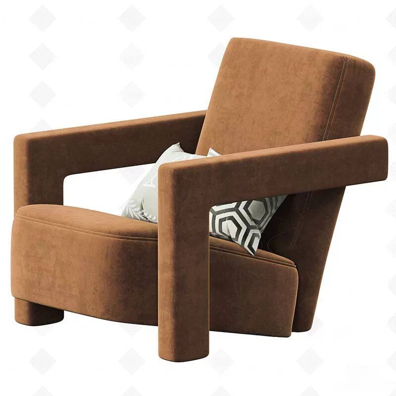 Italian-Style Light Luxury Single Chair Sample House Display Center Negotiation Sofa Chair Hotel Club Beauty Salon Living Room Reception Italian-Style Light Luxury Single Chair Sample House Display Center Negotiation Sofa Chair Hotel Club Beauty Salon Living Room Reception