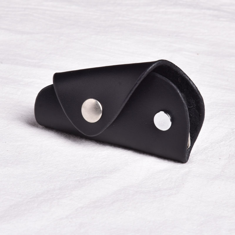 Handmade key storage bag men's creative leather key bag genuine leather key bag simple lady exquisite pure copper hardware