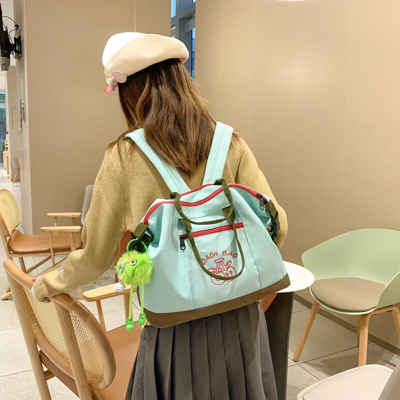 Mommy Bag Large Capacity Multifunction Double Shoulder Bag 2023 New Tide Fashion Single Shoulder Inclined Satchel Mother & Baby Light Backpack-Taobao