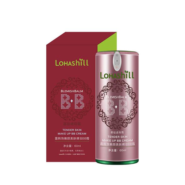 Lohashill Dew Korean Concealer Isolation BB Cream 272 ຂອງແທ້ຂອງແມ່ຍິງ Moisturizing Multi-Moisturizing Nude Makeup Bright Thin BB Cream