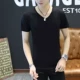 2018 mới đẹp trai quần áo ngắn nam áo thun ngắn tay 丅 桖 cotton mùa hè nửa tay nửa nam áo phông nam tay ngắn có cổ
