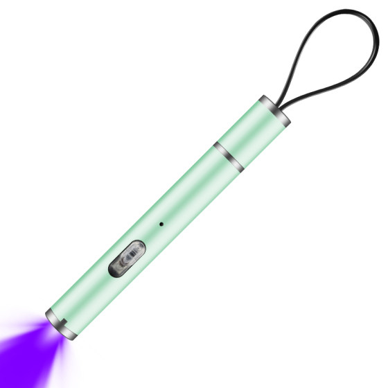 Purple light identification special emerald according to jade ultraviolet light small portable rechargeable flashlight money detector pen