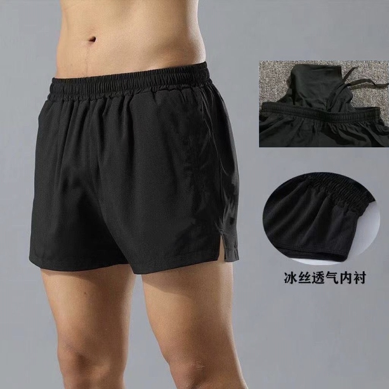 Sports Student Track and Field Training Three-Quarter Pants, Four-Quarter Pants with Lining, Fitness Running Sports Quick-Drying Tight-Fitting Short Elastic Shorts Sports Student Track and Field Training Three-Quarter Pants, Four-Quarter Pants with Lining, Fitness Running Sports Quick-Drying Tight-Fitting Short Elastic Shorts