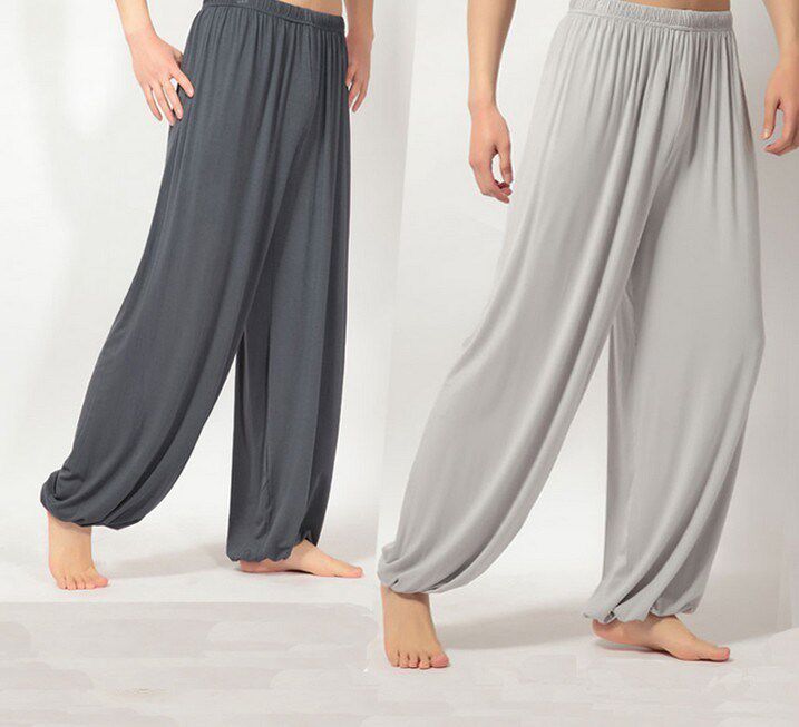 Summer Pure Cotton Men And Women's Silk Tai Chi Pants Artificial Cotton Tai Chi Dance Yoga Pants Mid Aged Light Cage Pants