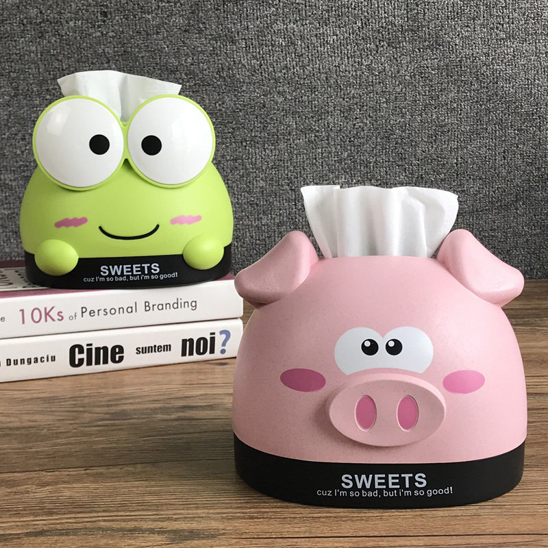 Creative cute cartoon table toilet tissue box napkin contain box roll toilet toilet toilet room tea toilet box