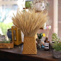 Dried wheat flower arrangement wheat ears natural wheat Modern vases dried ornaments bakery bread cards