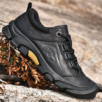 Gip Shield Fall New Leather Shoes Men Casual Shoes Outdoor Shoes Men Waterproof Non-slip Hiking Mountaineering Shoes Men