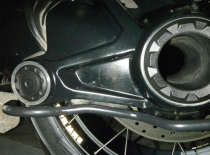 BMW 1200GS ADV waterbird drive shaft protection bar anti-collision bar protection frame rear tooth bag protection Black