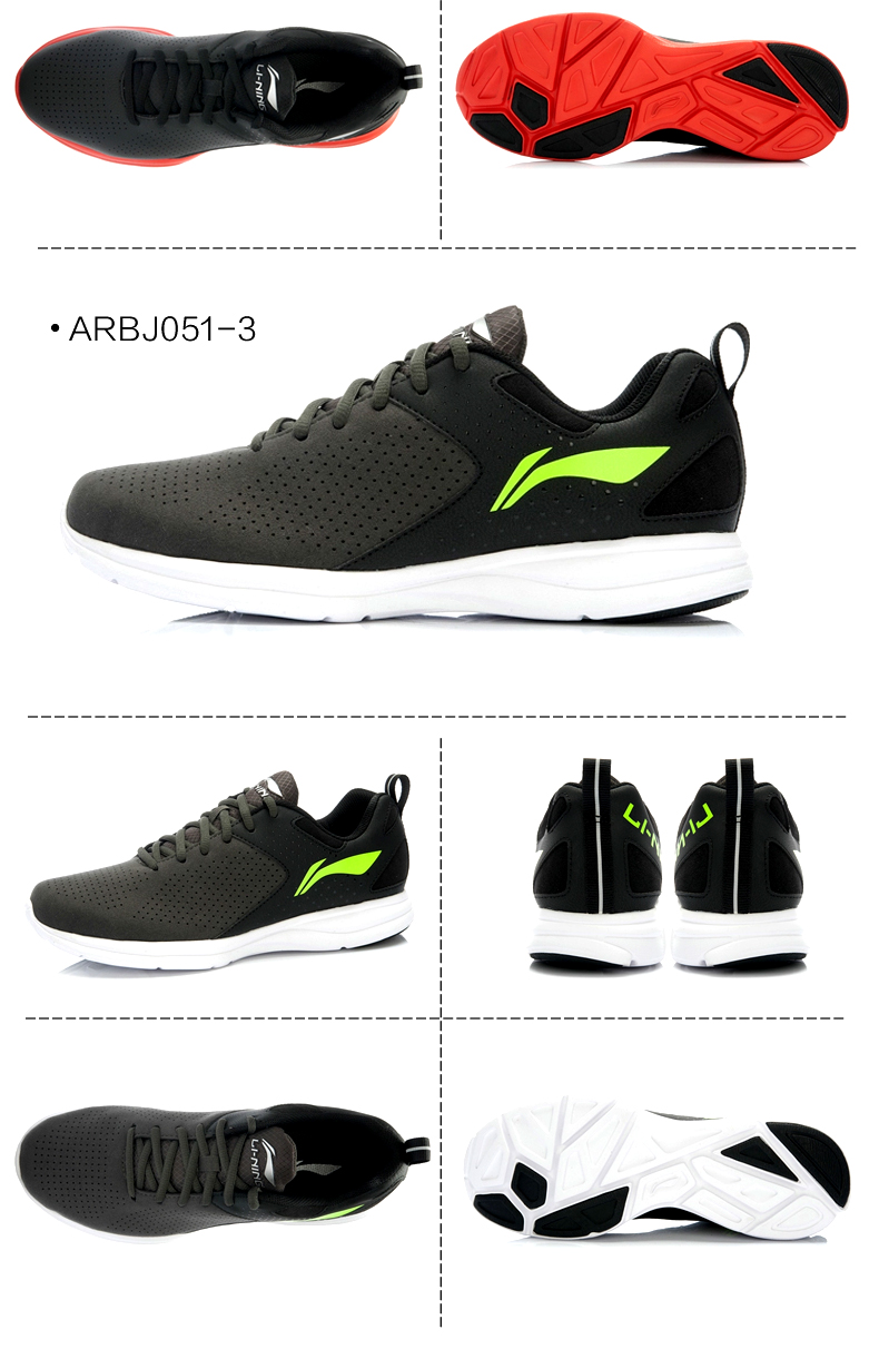 Giày chạy bộ Li Ning giày nam mùa đông siêu nhẹ chống sốc trượt cổ điển thời trang đơn giản giày anta