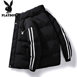 Playboy Winter Coat Coat Men's Jacket 2023 New Trendy Brand Casual Down Jacket Winter Clothing Thickened Cotton Jacket Men