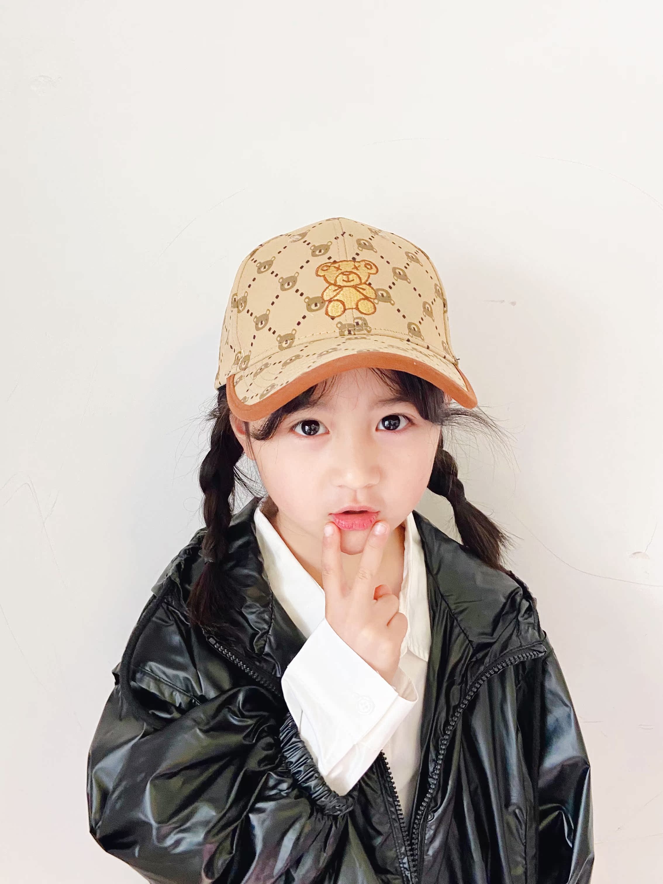 Children's peaked cap spring and autumn sun hat high school primary school students male and female big children's hat sunscreen baby baseball cap tide