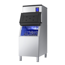 Lechuang commercial ice machine milk tea shop hotel bar crescent cube ice cube fully automatic making machine equipment large capacity