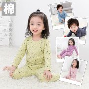 (Rõ ràng cang childrens mùa thu quần áo bộ bé gái bông ấm đồ lót bé mùa thu / bộ đồ ngủ mùa đông childrens chàng trai quần áo về nhà.