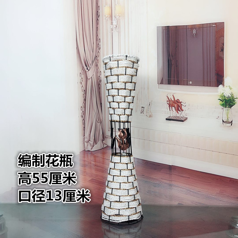 Lớn ren lớn vòng eo hạ cánh cao phòng khách hạ cánh hoa giả bình hoa mây mới sản phẩm đặc biệt cung cấp - Vase / Bồn hoa & Kệ chậu cây treo tường trong nhà