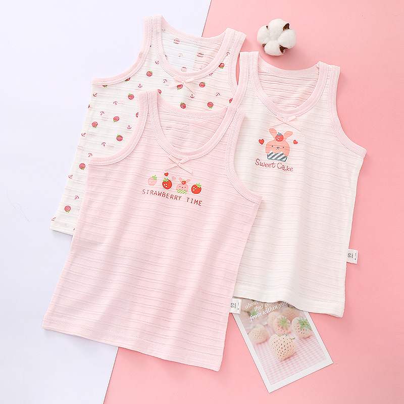 Big Jordan childrens mens bông ngoại thương và womens vest mùa hè siêu mỏng bông tre em bé không tay.