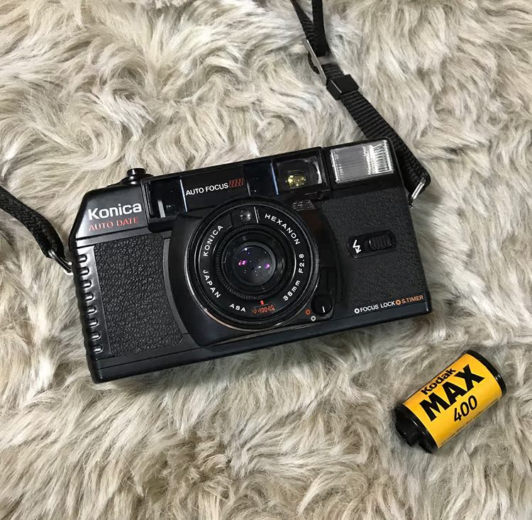 KONICA Konica C35EF 3D J AF MF phim phim cố định focus đánh lừa rangefinder camera (với mẫu