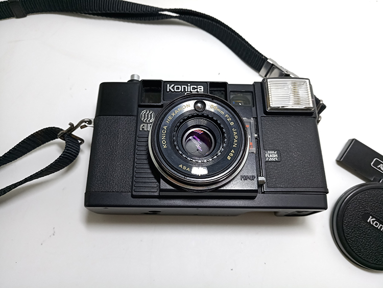 KONICA Konica C35EF 3D J AF MF phim phim cố định focus đánh lừa rangefinder camera (với mẫu