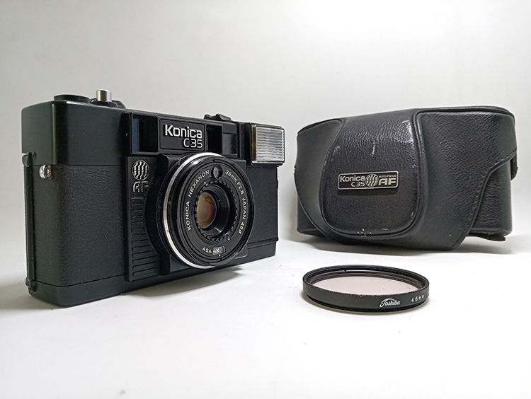 KONICA Konica C35EF 3D J AF MF phim phim cố định focus đánh lừa rangefinder camera (với mẫu